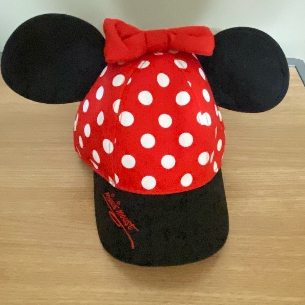 Disney Parks Minnie Polka Dot Cap with Ears
